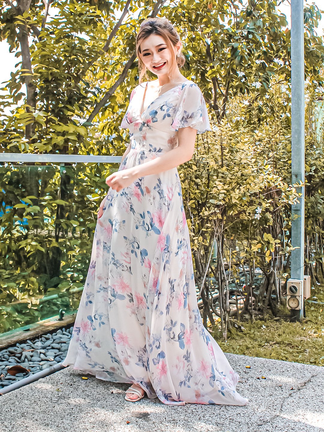 Raelin V-Neck Short Sleeve Dress | Jolivia Co